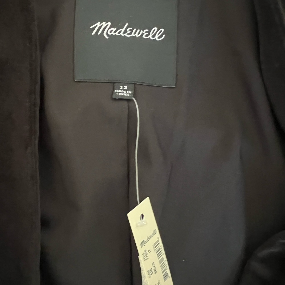 Madewell NWT women’s jacket size 12